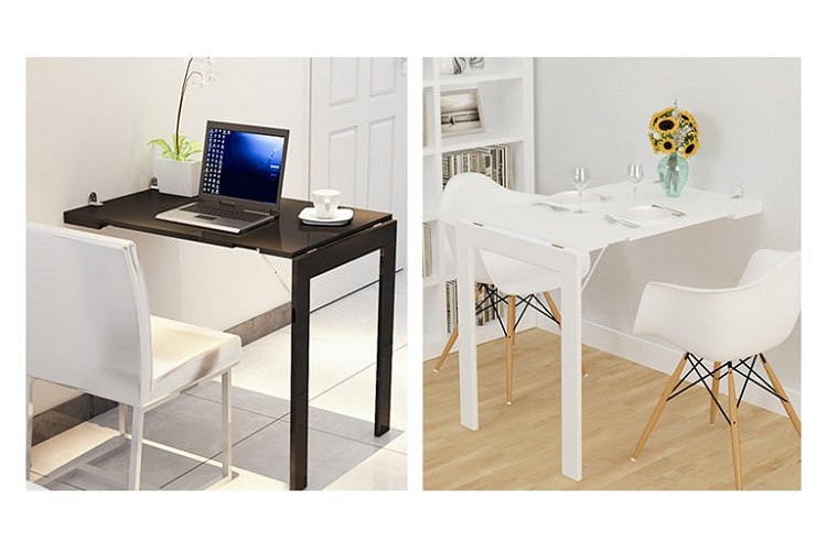 Bàn ăn thông minh gắn tường - Tối ưu không gian nhỏ xinh