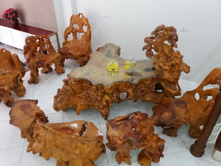 Vì sao bàn ghế gốc cây được ưa chuộng - địa điểm cung cấp uy tín