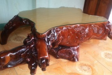 Nâng tầm không gian bằng bộ bàn ghế gốc cây xà cừ