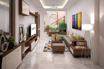 Cách kê bàn ghế gỗ phòng khách nhà ống - mang lại nhiều tài lộc cho gia chủ