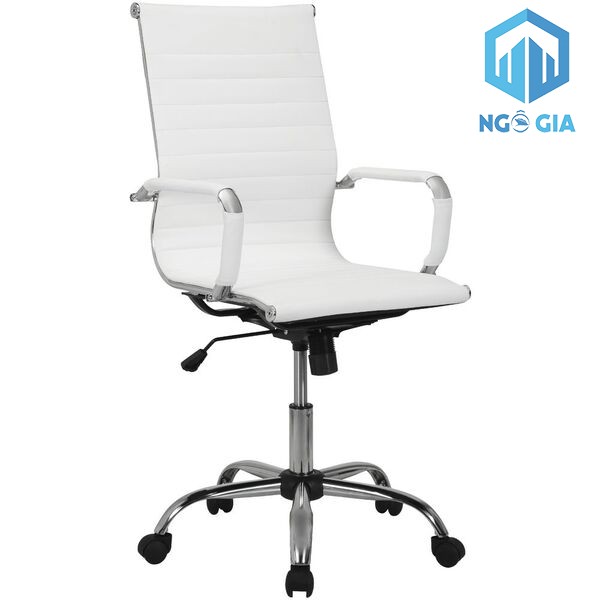 Top 11 mẫu ghế xoay văn phòng màu trắng, kem thanh lịch, giá rẻ nhất