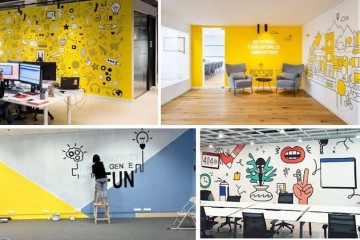 Vẽ tranh văn phòng - Xu hướng trang trí hiện nay