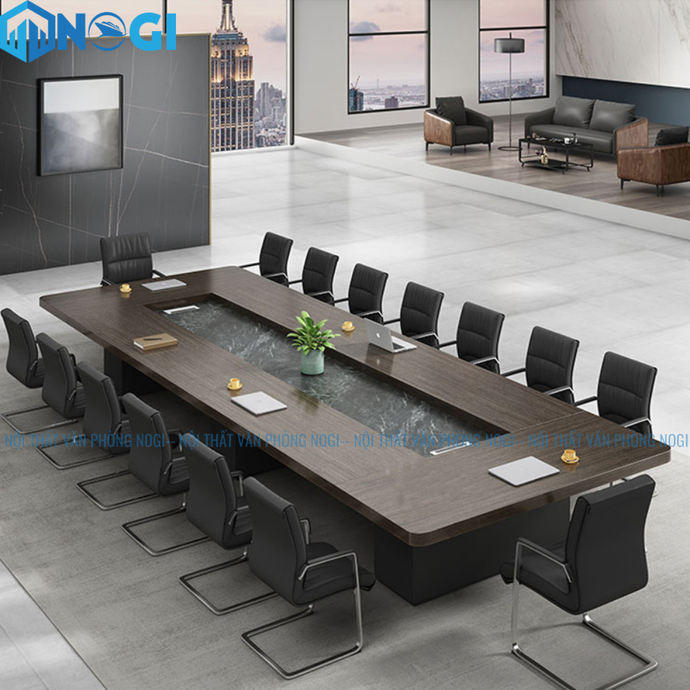 Bàn họp gỗ MIN 30 người 8m BH18