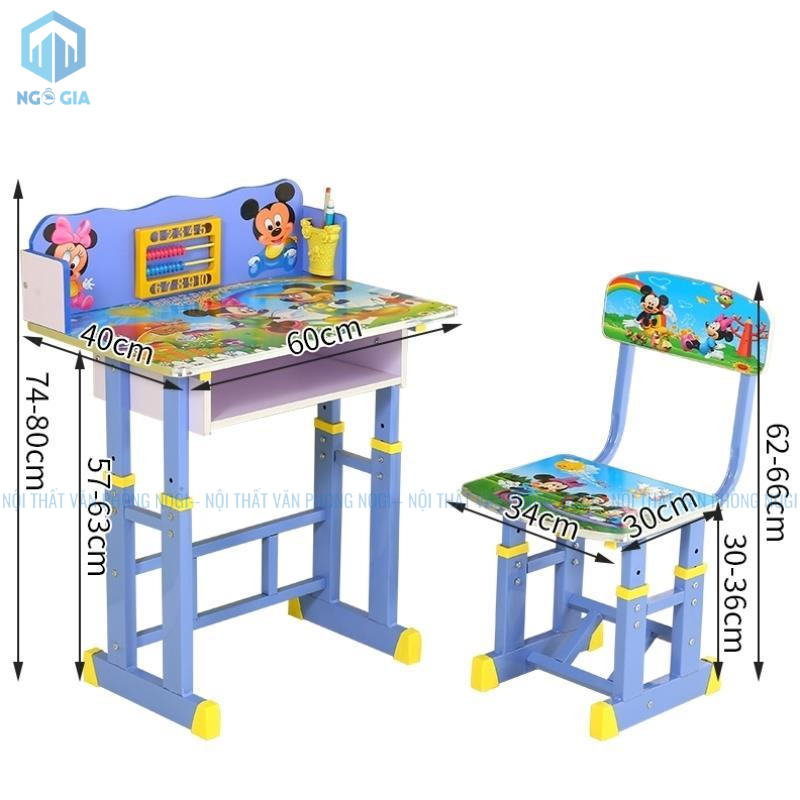 BỘ BÀN + GHẾ TRẺ EM HỌC SINH BTE02