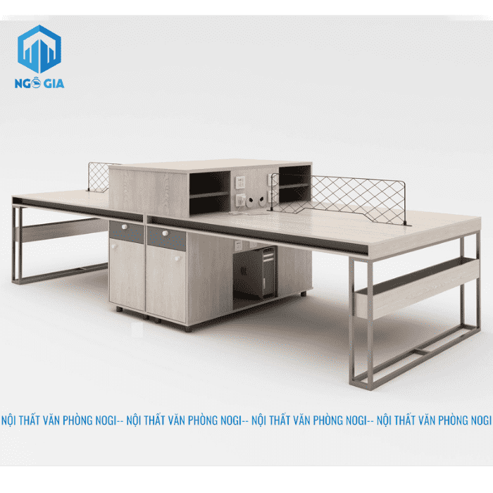 BÀN LÀM VIỆC 4 NGƯỜI RYON MẪU A BLV25