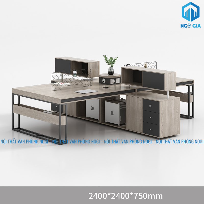 BÀN LÀM VIỆC 4 NGƯỜI HW TYSON MẪU B BLV43