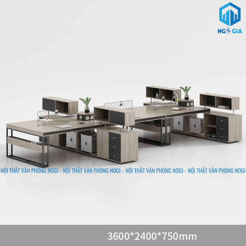 BÀN LÀM VIỆC 6 NGƯỜI HW TYSON MẪU B BLV45