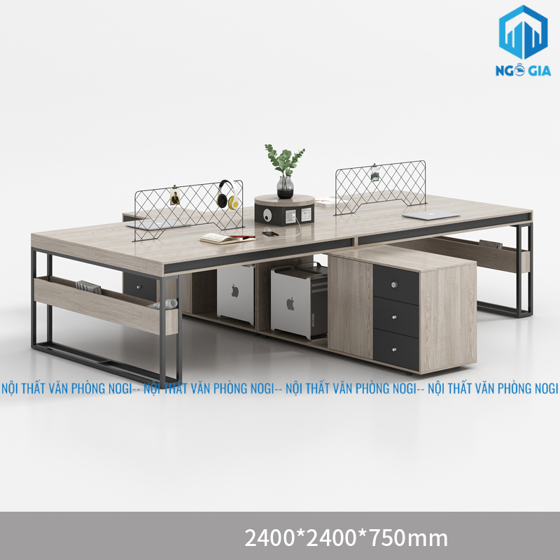 BÀN LÀM VIỆC 4 NGƯỜI HW TYSON MẪU A BLV42