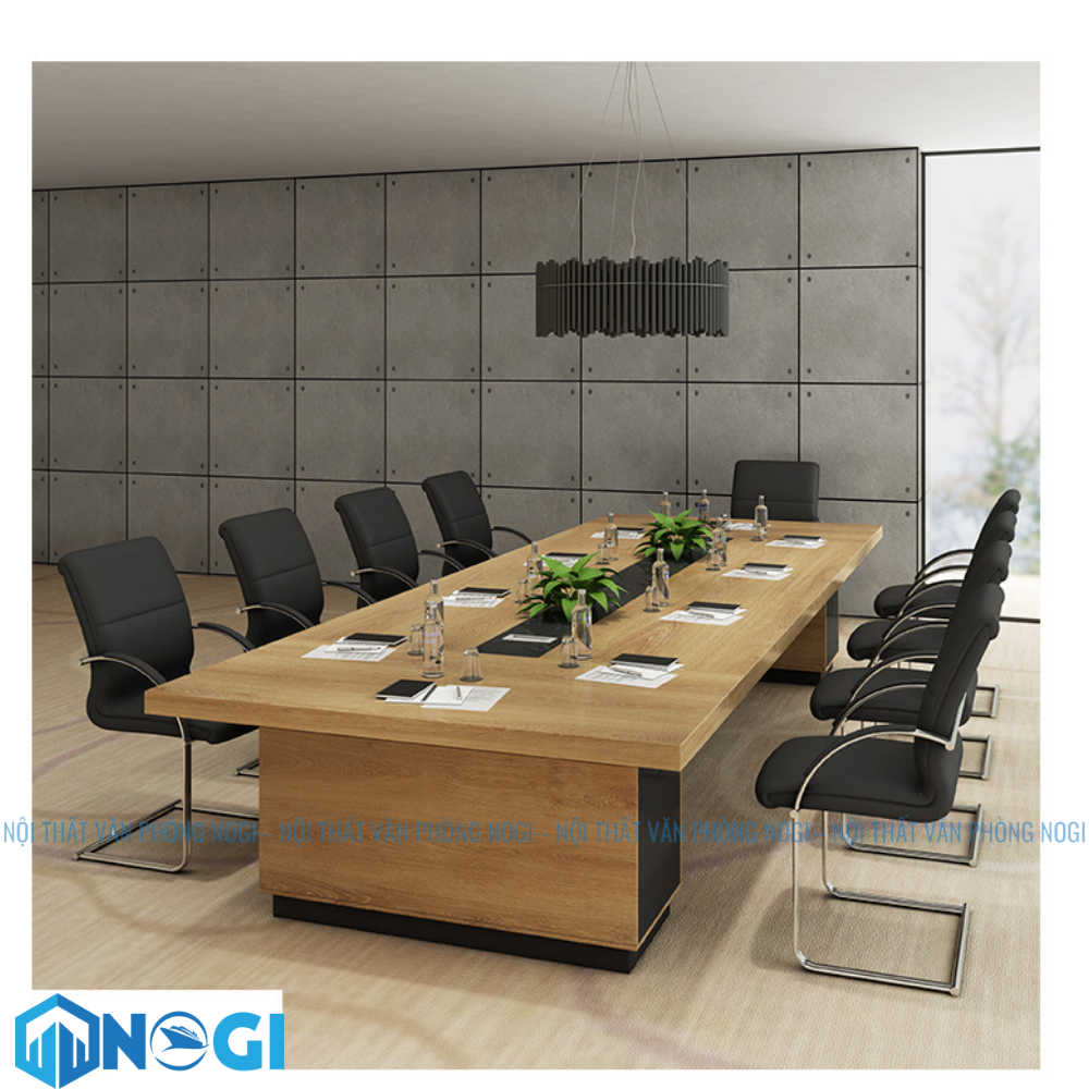 BÀN HỌP GỖ 8 NGƯỜI 2M4 BH04