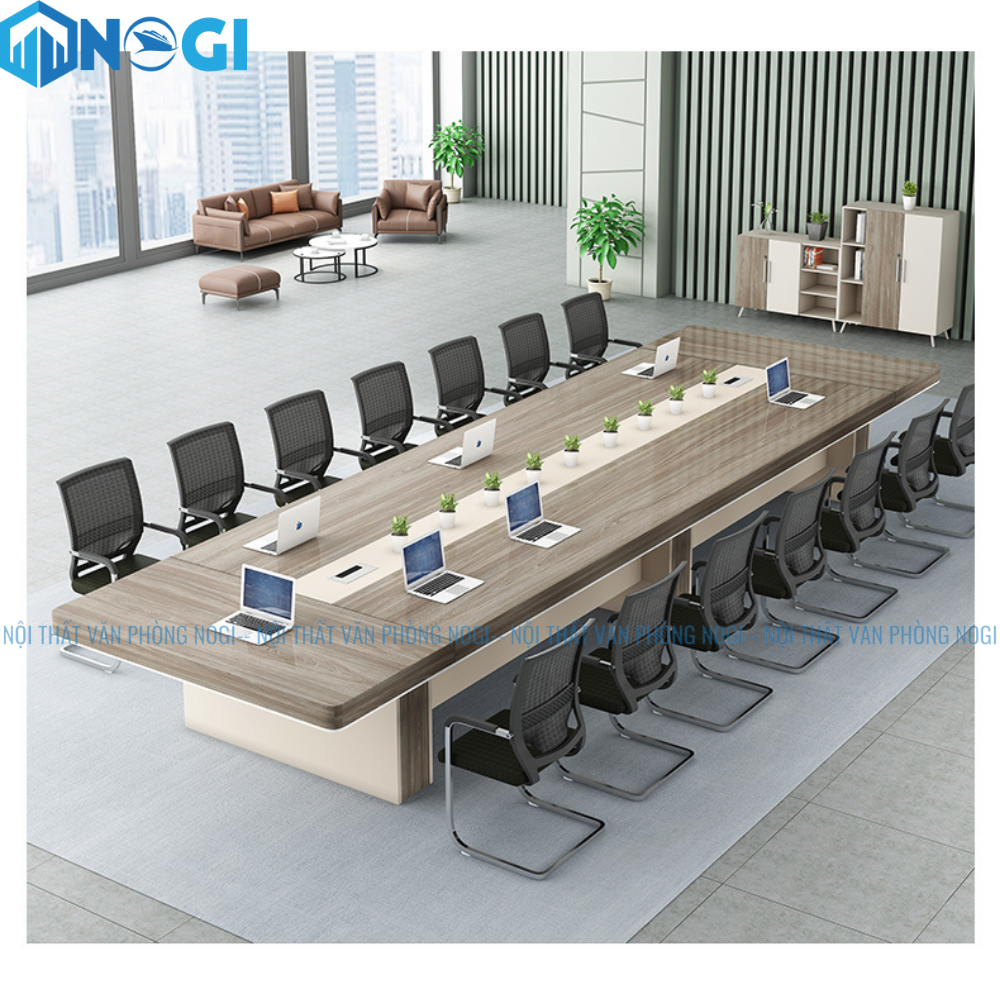 Bàn họp LOCK BH08 12 người ngồi 3m5