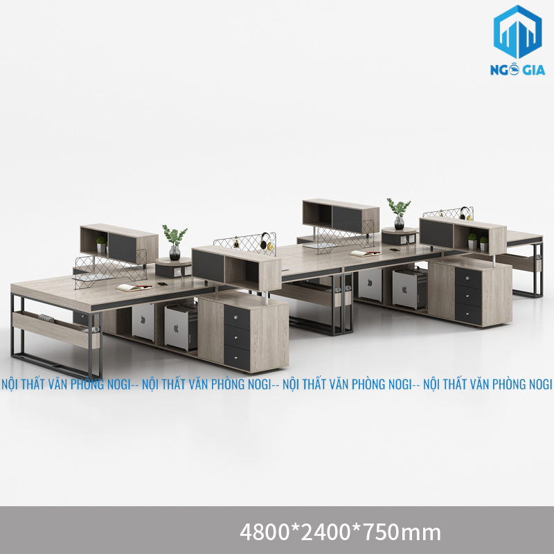 BÀN LÀM VIỆC 8 NGƯỜI HW TYSON MẪU B BLV47