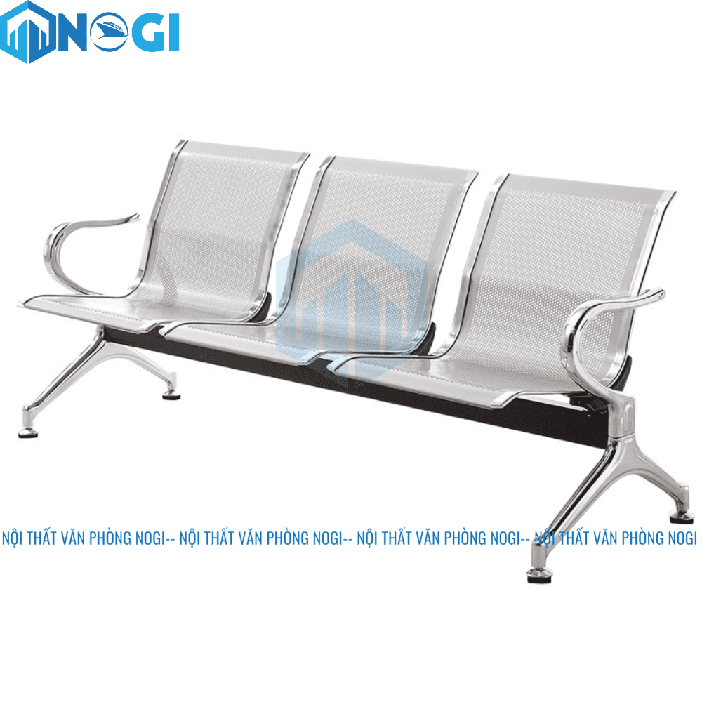 GHẾ PHÒNG CHỜ 3 CHỖ INOX H03